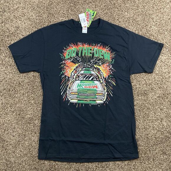 MOUNTAIN DEW SODA RACE CAR RACING DO THE DEW T-Shirt Mens NWT M,L,XL - Picture 3 of 9
